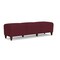 Lesro Siena Lounge Reception 3 Seat Bench, Walnut, OH Wine Upholstery SN3001 - alternate 2